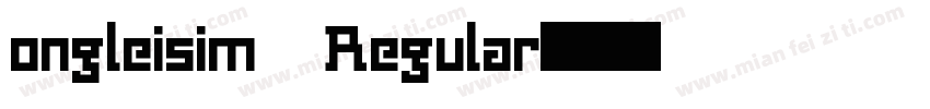 ongleisim Regular字体转换